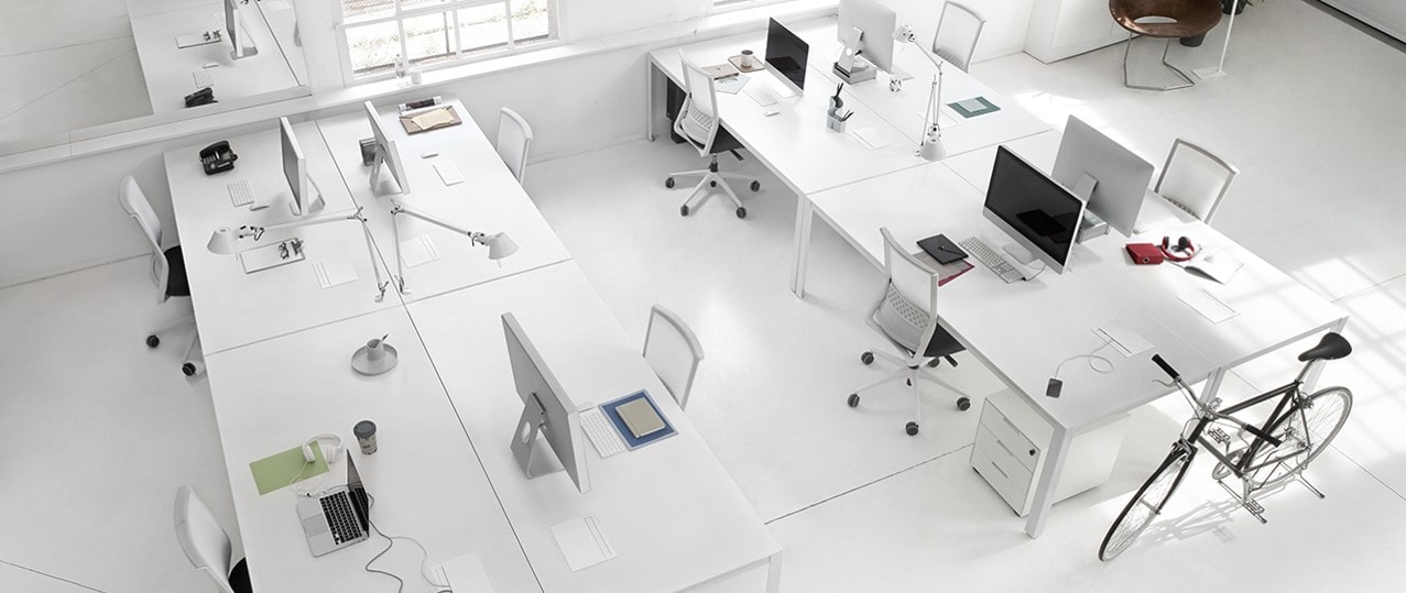 Bureau opbouwunit 4 wcd, wit - Afbeelding 3