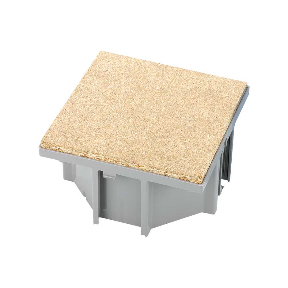 Vloerdoos voor cementdekvloer met Cat.6 RJ45 en 1 wcd RVS - Afbeelding 2