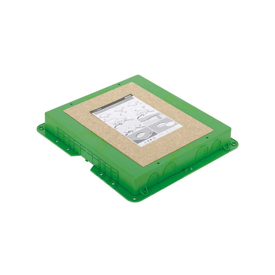Plastic instortbak voor cementdekvloer, Cima 500 vloerdoos accessoire (rechthoekig)