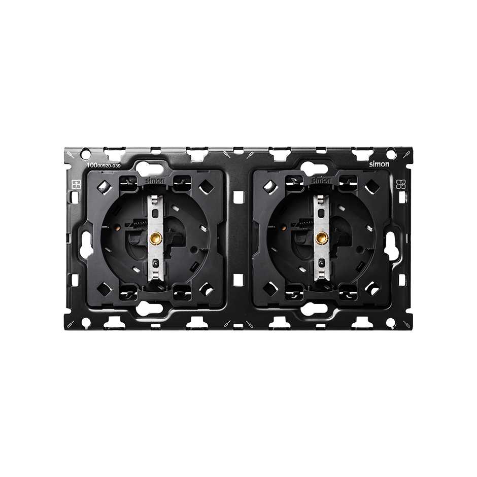 2 Wandcontactdozen Simon 100, wit - Afbeelding 2